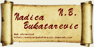 Nadica Bukatarević vizit kartica